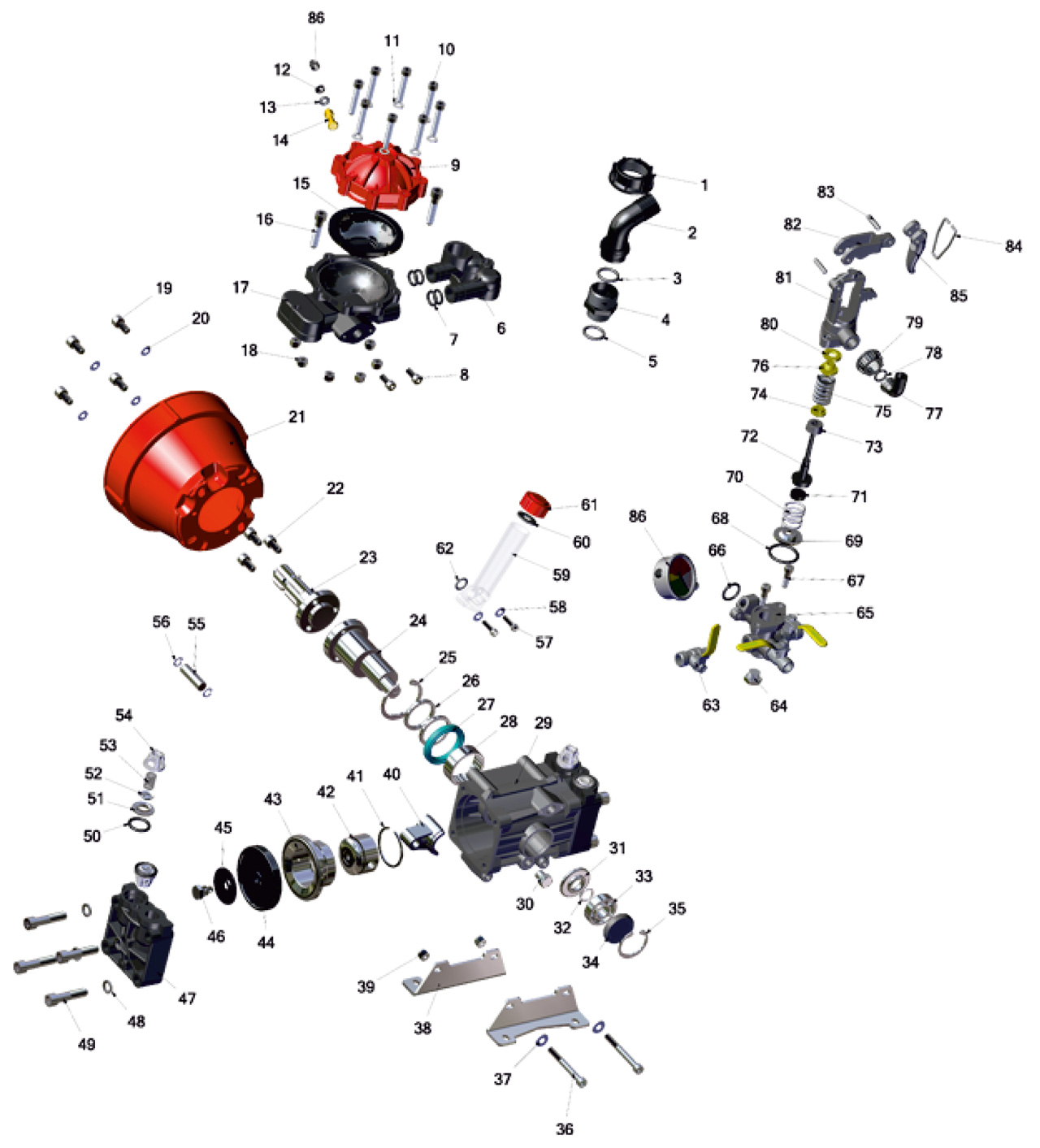MTS-230 B - 2 Membranlı Bileşen Resmi