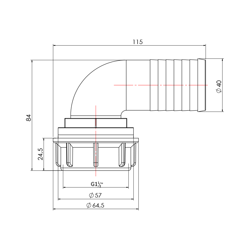 Somunlu Pasolu Dirsek (G½