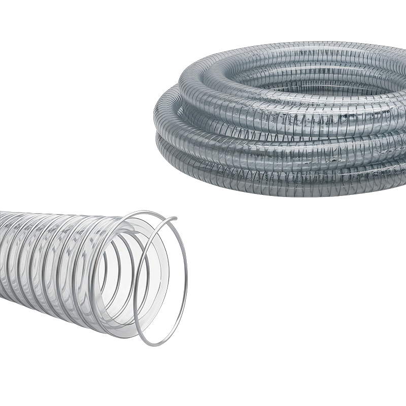 Çelik Spiralli Şeffaf Telli Hortum (ø 32 MM)